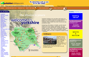 yorkshireholidays.com, yorkshirerestaurants.com and hotelsyorkshire.com